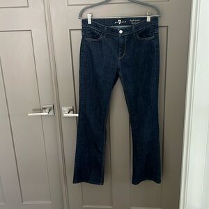 7 for all mankind high waist bootcut jeans